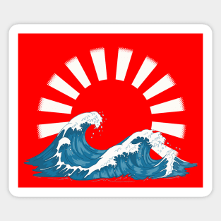 Japanese Waves Sticker
